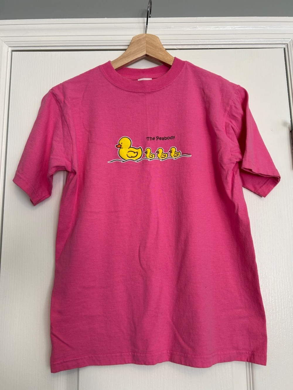 Anvil Youth Bubble Gum Pink From The Peabody in Memphis  TN Crew Neck Youth L